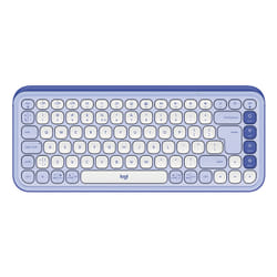 Logitech POP Icon Keys tastiera Universale Bluetooth QWERTY US International Lillà, Bianco