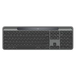 Logitech Signature Slim Solar+ K980 tastiera Universale RF senza fili + Bluetooth QWERTY Inglese britannico Grafite