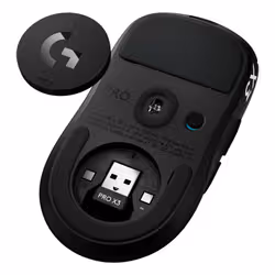 Logitech G PRO X3 SUPERSTRIKE mouse Gaming Mano destra RF Wireless + USB Type-C Ottico 48000 DPI - Vista aggiuntiva 4