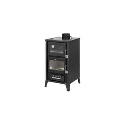 Divina Fire - Stufa a Legna con Forno marzia - Nera - 15,3 kW