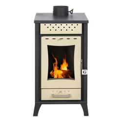 Divina Fire - Stufa a Legna Olga Beige potenza 15 Kw L45,5xp48,5xh91
