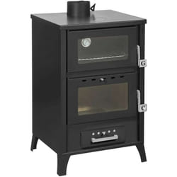 Divina Fire - Stufa a Legna con Forno Marika - Nera - 22 kW