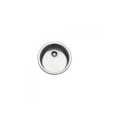 100034729 vasca lavello tondo 45 cm inox satinato lavabo cucina ad incasso rotondo - Pyramis