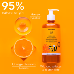 Mini Bees Gel de ducha suave para niños apto para pieles sensibles 500 ml