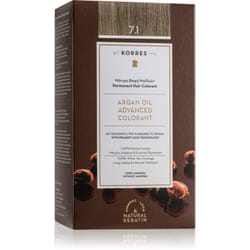 Korres Argan Oil colore 7.1 Ash Blonde 50 ml