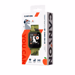 Canyon MyDino Smartwatch Verde cinturino silicone Blu - Vista aggiuntiva 5