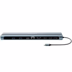 Canyon DS-90, USB 3.2 Gen 1 (3.1 Gen 1) Type-C, 1000 Mbit/s, Grigio, Dark Gray, MicroSD (TransFlash), SD, 10 Gbit/s