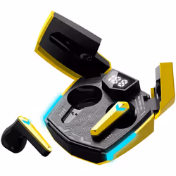 Canyon GTWS-2 Auricolare Wireless A clip Gaming USB tipo-C Bluetooth Base di ricarica Giallo - Vista aggiuntiva 5