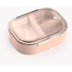 Nuvita - 4420 Contenitore Porta pranzo con 3 scomparti Lunch Box con Capacità di 490 ml Schiscetta per Bambini Bento Box riscaldabile Contenitore
