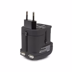 Hamlet Traver Adapter adattatore universale da viaggio per prese elettriche più caricatore usb - Vista aggiuntiva 4