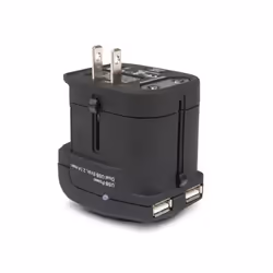Hamlet Traver Adapter adattatore universale da viaggio per prese elettriche più caricatore usb - Vista aggiuntiva 6