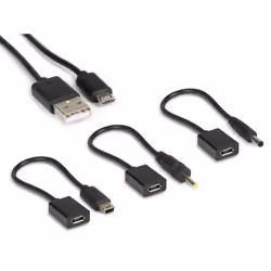 Hamlet Universal Kit alimentatore per auto per smartphone e tablet 4 in 1 con 4 connettori - Vista aggiuntiva 4