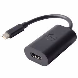 DELL 470-13629, Mini DisplayPort, HDMI tipo A (Standard), Maschio, Femmina, 1920 x 1080 Pixel, Nero