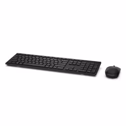 DELL KM636, Wireless, RF Wireless, Interruttore a chiave a membrana, QWERTZ, Nero, Mouse incluso