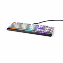 Alienware AW510K, Full-size (100%), Cablato, USB, Interruttore a chiave meccanica, LED RGB, Nero, Bianco