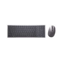 DELL KM7120W, Full-size (100%), Wireless, RF senza fili + Bluetooth, QWERTY, Grigio, Titanio, Mouse incluso