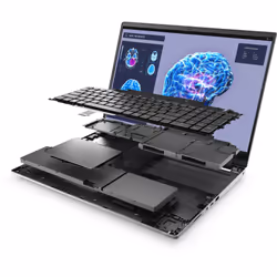 DELL Precision 7680 i7-13850HX 16" Full HD+ 32 GB 1 TB SSD NVIDIA RTX 2000 Ada Win11 Pro Grigio - Vista aggiuntiva 5