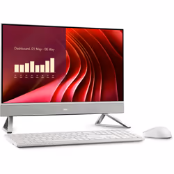 DELL EC24250 Intel® Core™ i5 i5-1334U 60,5 cm (23.8") 1920 x 1080 Pixel PC All-in-one 16 GB DDR5-SDRAM 512 GB SSD Windows 11 Pro Wi-Fi 6E (802.11ax) Perlato, Bianco