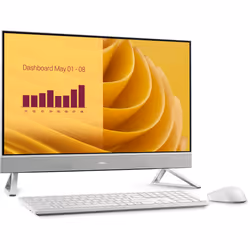 DELL EC27250 Intel® Core™ i5 i5-1334U 68,6 cm (27") 1920 x 1080 Pixel PC All-in-one 16 GB DDR5-SDRAM 512 GB SSD Windows 11 Pro Wi-Fi 6E (802.11ax) Bianco