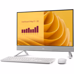 DELL EC27250 Intel® Core™ i5 i5-1334U 68,6 cm (27") 1920 x 1080 Pixel PC All-in-one 16 GB DDR5-SDRAM 512 GB SSD Windows 11 Pro Wi-Fi 6E (802.11ax) Bianco