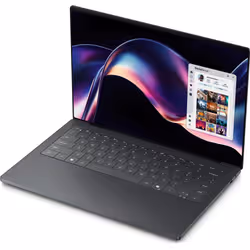 DELL XPS 14 DA14260 Copilot+ PC Intel Core Ultra X7 358H Computer portatile 35,6 cm (14") Touch screen 2.8K 32 GB LPDDR5x-SDRAM 1 TB SSD Wi-Fi 7 (802.11be) Windows 11 Pro Italiano Grafite - Vista aggiuntiva 4