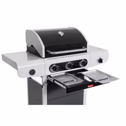 Barbecook Siesta 310 Black Edition Barbecue Carrello Gas Nero, Acciaio inox 12000 W
