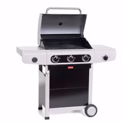 Barbecook Siesta 310 Black Edition Barbecue Carrello Gas Nero, Acciaio inox 12000 W