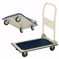 Carrello portapacchi pianale richiudibile; Superficie pianale gommata antiscivolo; Il paraurti in gomma permette di salvare l ...