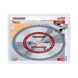 Mistral - Kreator KRT020505 - Lama per sega circolare per metallo e legno, ø 254 x 30 x 3 mm, 60 denti e anelli di riduzione