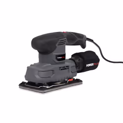 Powerplus POWE40010, Levigatrice orbitale, Nero, Grigio, 12000 Giri/min, 84 dB, AC, 50 Hz