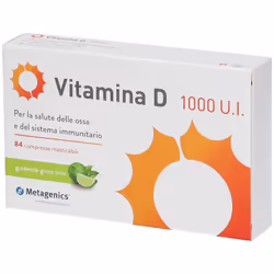 Metagenics Vitamina D 1000 U.I. Integratore con Vitamina D 84 Compresse Masticabili