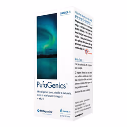 Metagenics Pufagenics Liquido è un integratore alimentare al gusto di limone che aiuta a soddisfare il bisongo di Omega-3 e d ...