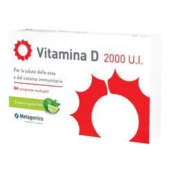 Metagenics Vitamina D 2000 U.I. 84 Compresse Masticabili