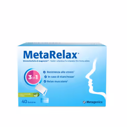 Meta Relax di Metagenics è un integratore di Magnesio utile in caso di stress, stanchezza, crampi muscolari e cattivo umore.  ...