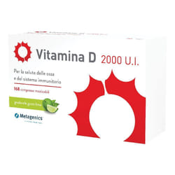 Metagenics Vitamina D 2000 U.I. 168 Compresse Masticabili