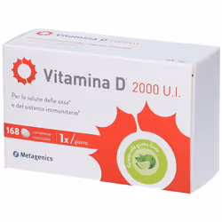 Metagenics Vitamina D 2000 U.I. 168 Compresse Masticabili