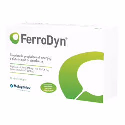 Metagenics FerroDyn è un integratore alimentare base di ferro utile in caso di carenza o di aumentato fabbisogno.