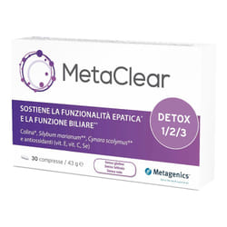 Metaclear Integratore Depurativo Fegato 30 Compresse
