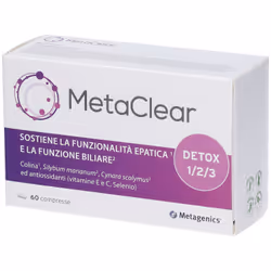 Metagenics MetaClear Integratore per Funzionalità Epatica 60 Compresse