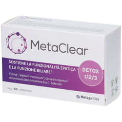 Metagenics MetaClear Integratore per Funzionalità Epatica 60 Compresse