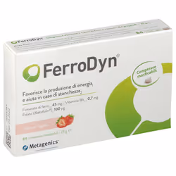 Ferrodyn Integratore con Ferro 84 Compresse Masticabili