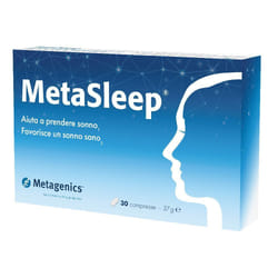 Metasleep Integratore per Dormire con Melatonina 1mg 30 Capsule
