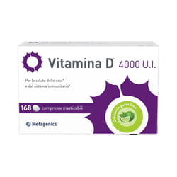Metagenics Vitamina D 4000 U.I. 168 Compresse Masticabili