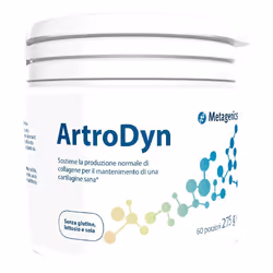 Artrodyn è un integratore che favorisce la corretta funzionalità di articolazioni e formazione di collagene