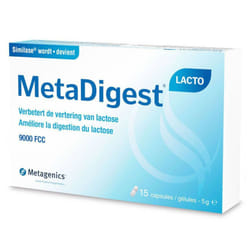 Metagenics Metadigest Lacto Integratore per la Digestione del Lattosio 15 Capsule