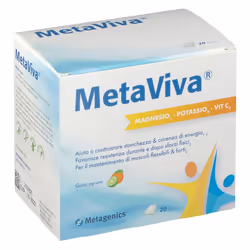 Metagenics Metaviva Integratore con Magnesio Potassio e Vitamina C 20 Bustine