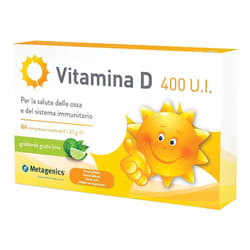 Metagenics Vitamina D 400 U.I. Integratore con Vitamina D per Bambini 84 Compresse Masticabili