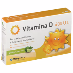 Metagenics Vitamina D 400 U.I. Integratore con Vitamina D per Bambini 84 Compresse Masticabili