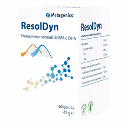 Metagenics ResolDyn è un integratore a base di olio di pesce ricco di acidi grassi Omega-3 per il benessere di cuore, cervell ...