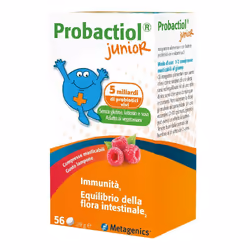 Probactiol Junior è un integratore per bambini che aiuta a ripristinare una normale flora batterica intestinale
